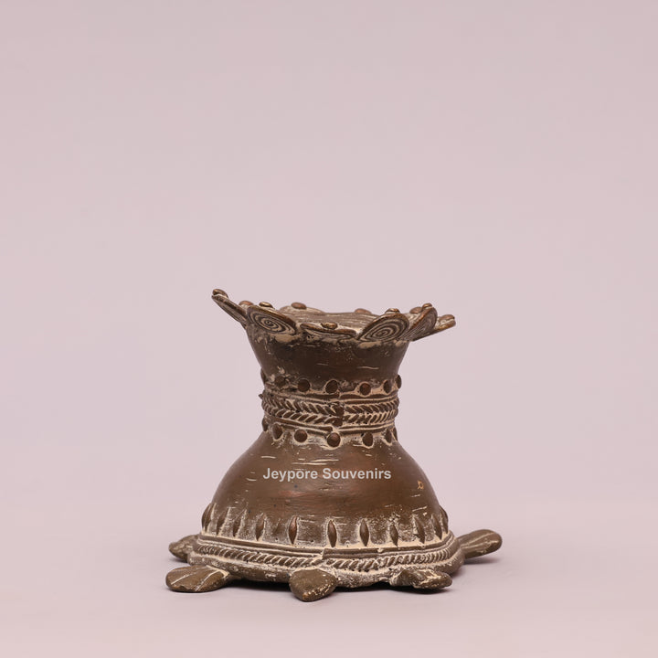 Handcrafted Dhokra Brass turtle sculpture