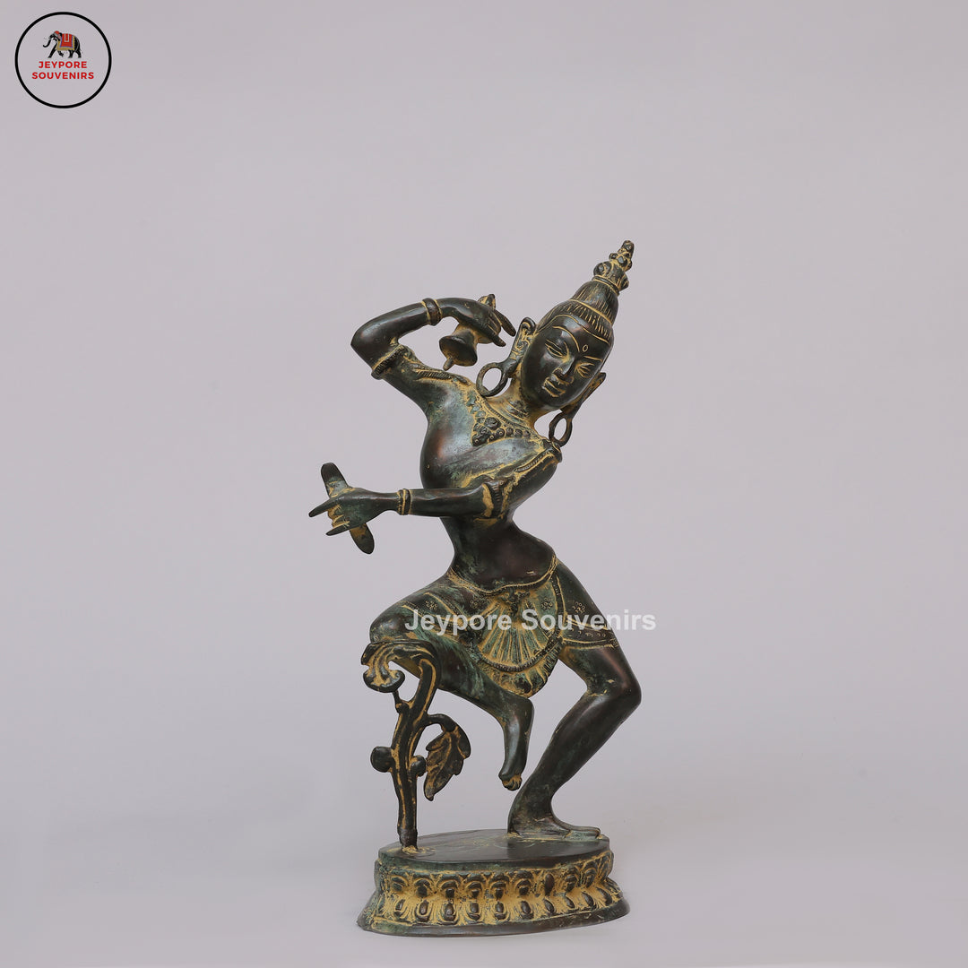 Traditional Indian Brass Dancing Dakini Statue