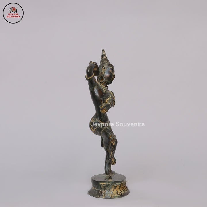 Traditional Indian Brass Dancing Dakini Statue
