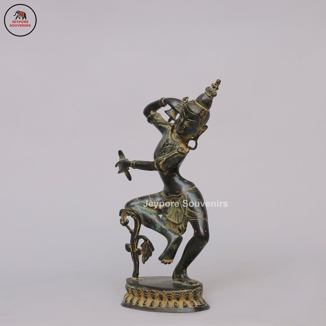 Traditional Indian Brass Dancing Dakini Statue