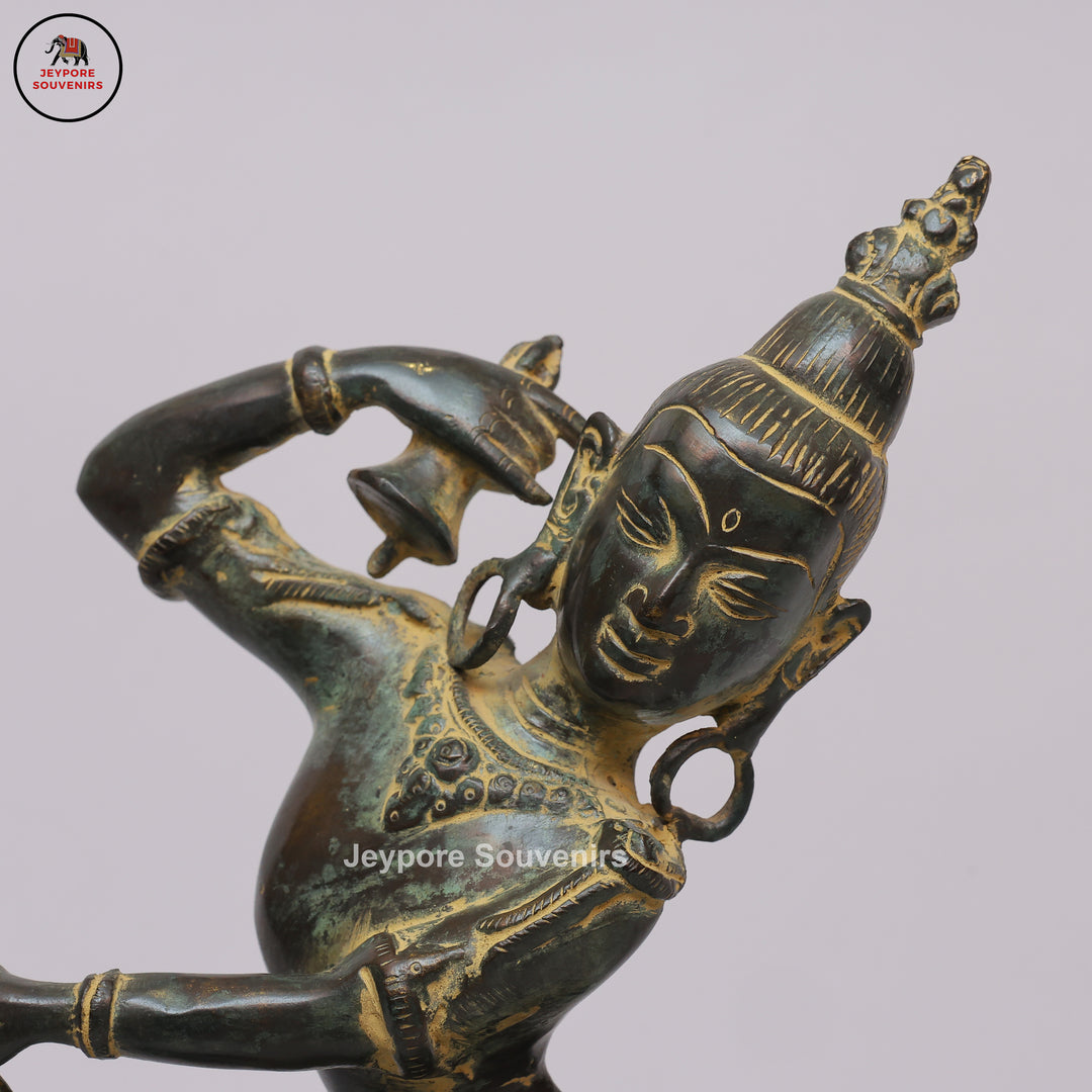 Traditional Indian Brass Dancing Dakini Statue