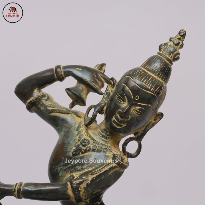 Traditional Indian Brass Dancing Dakini Statue