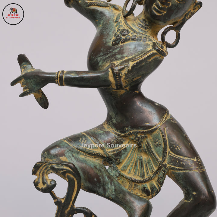Traditional Indian Brass Dancing Dakini Statue