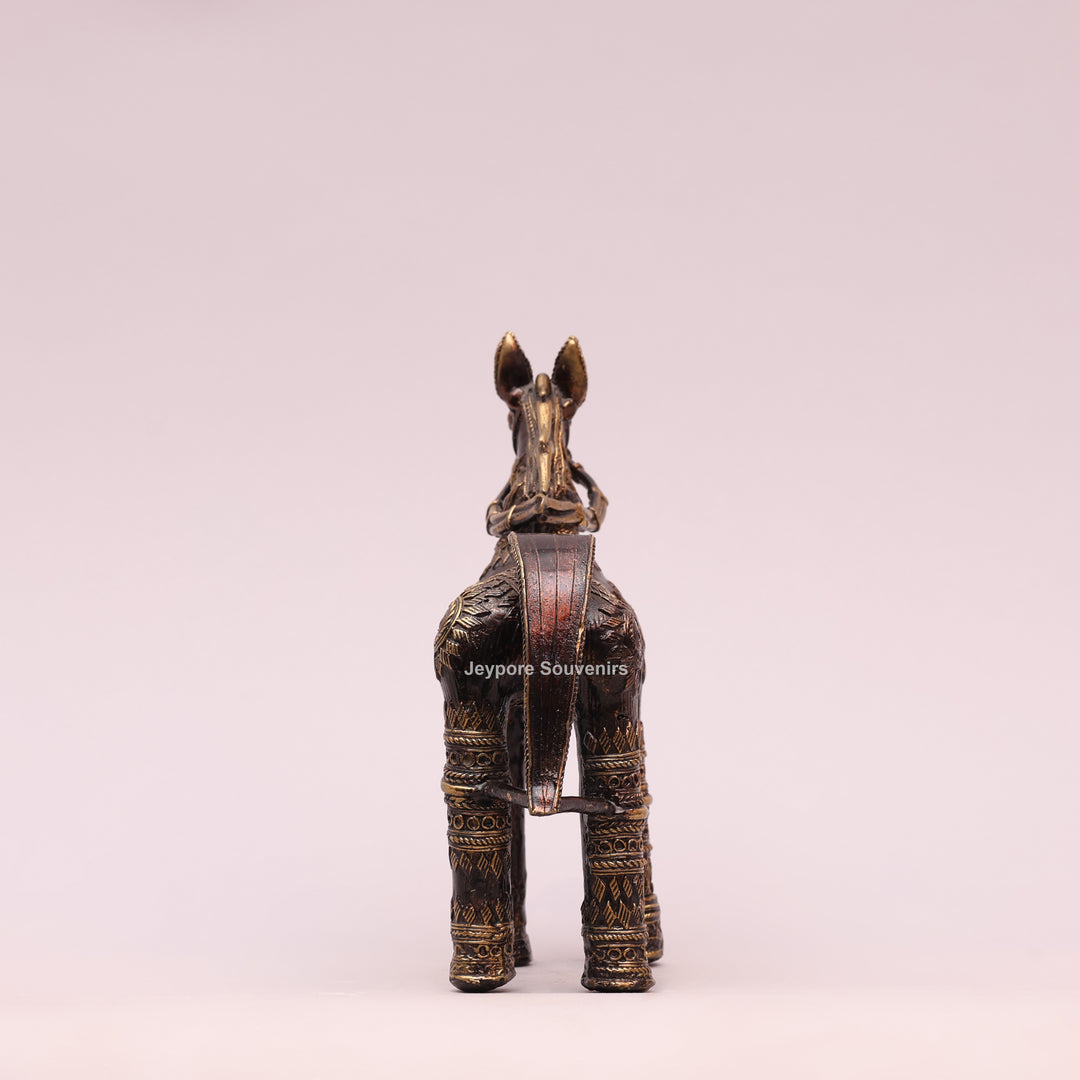 Handcrafted Decorative Horse Brass statue | Dhokra Art