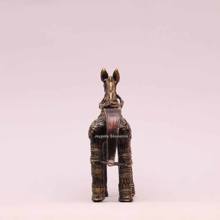 Handcrafted Decorative Horse Brass statue | Dhokra Art