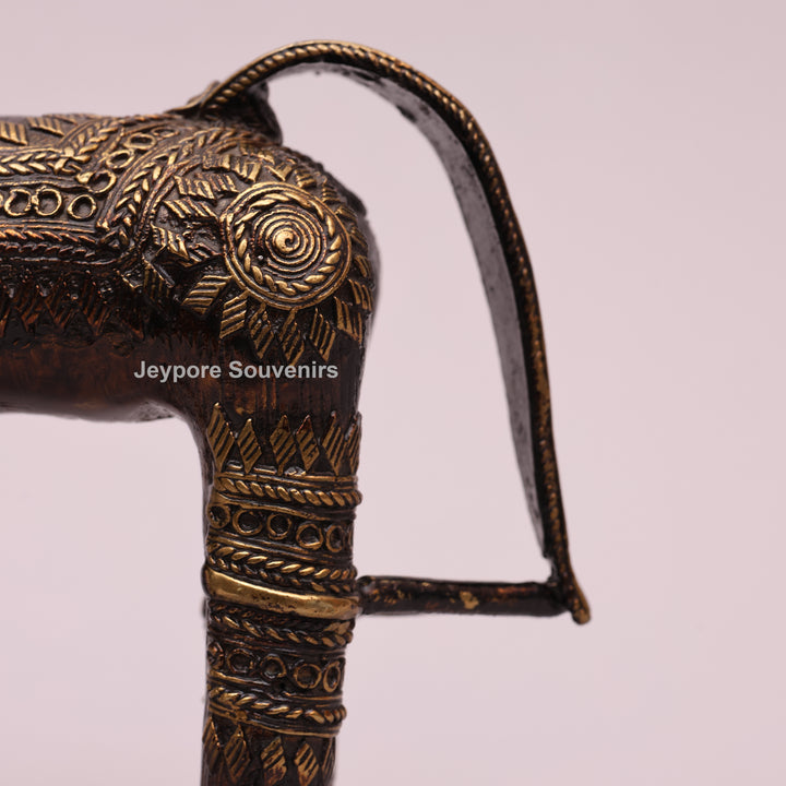 Handcrafted Decorative Horse Brass statue | Dhokra Art