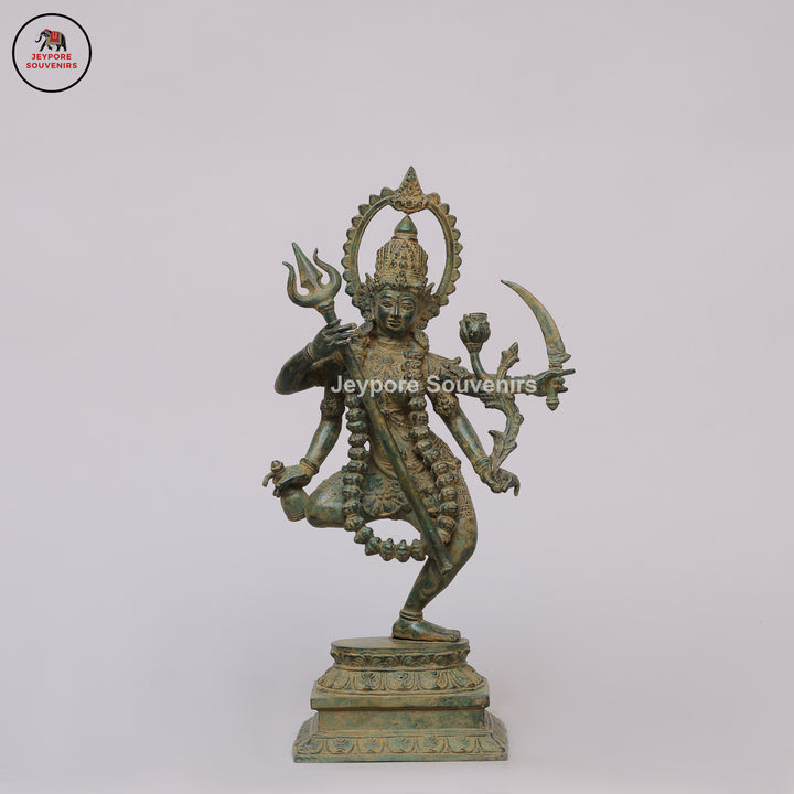 Antique Bronze Four-Armed Dancing Mahakali Sculpture