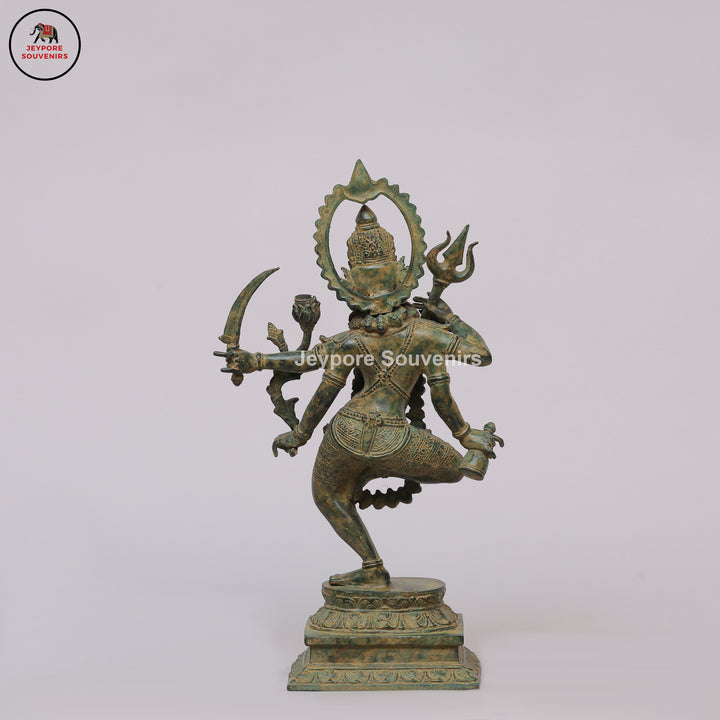 Antique Bronze Four-Armed Dancing Mahakali Sculpture