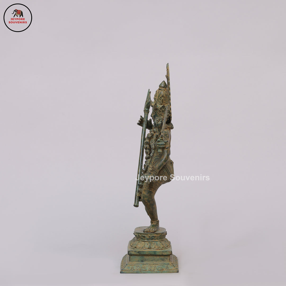 Antique Bronze Four-Armed Dancing Mahakali Sculpture
