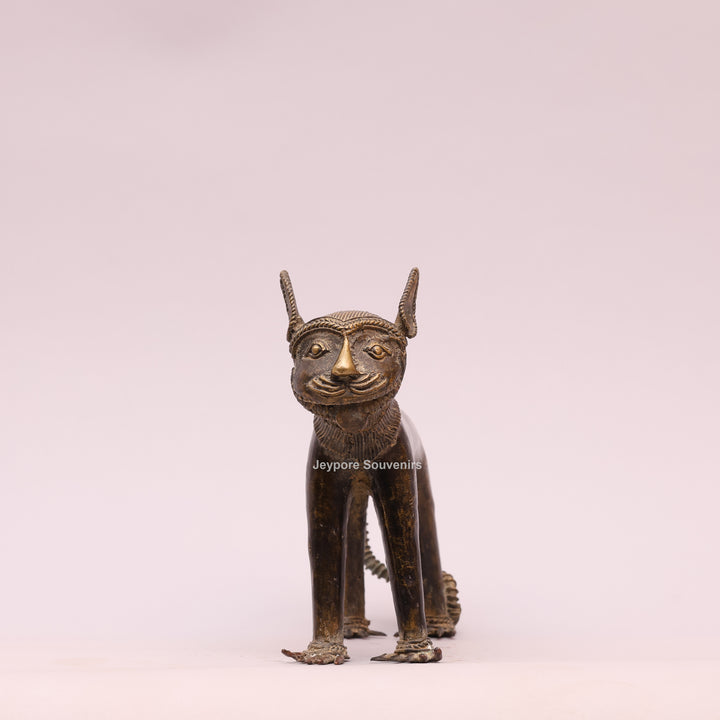 Handcrafted Dhokra Brass Animal Sculpture Traditional Indian Lost-Wax Art