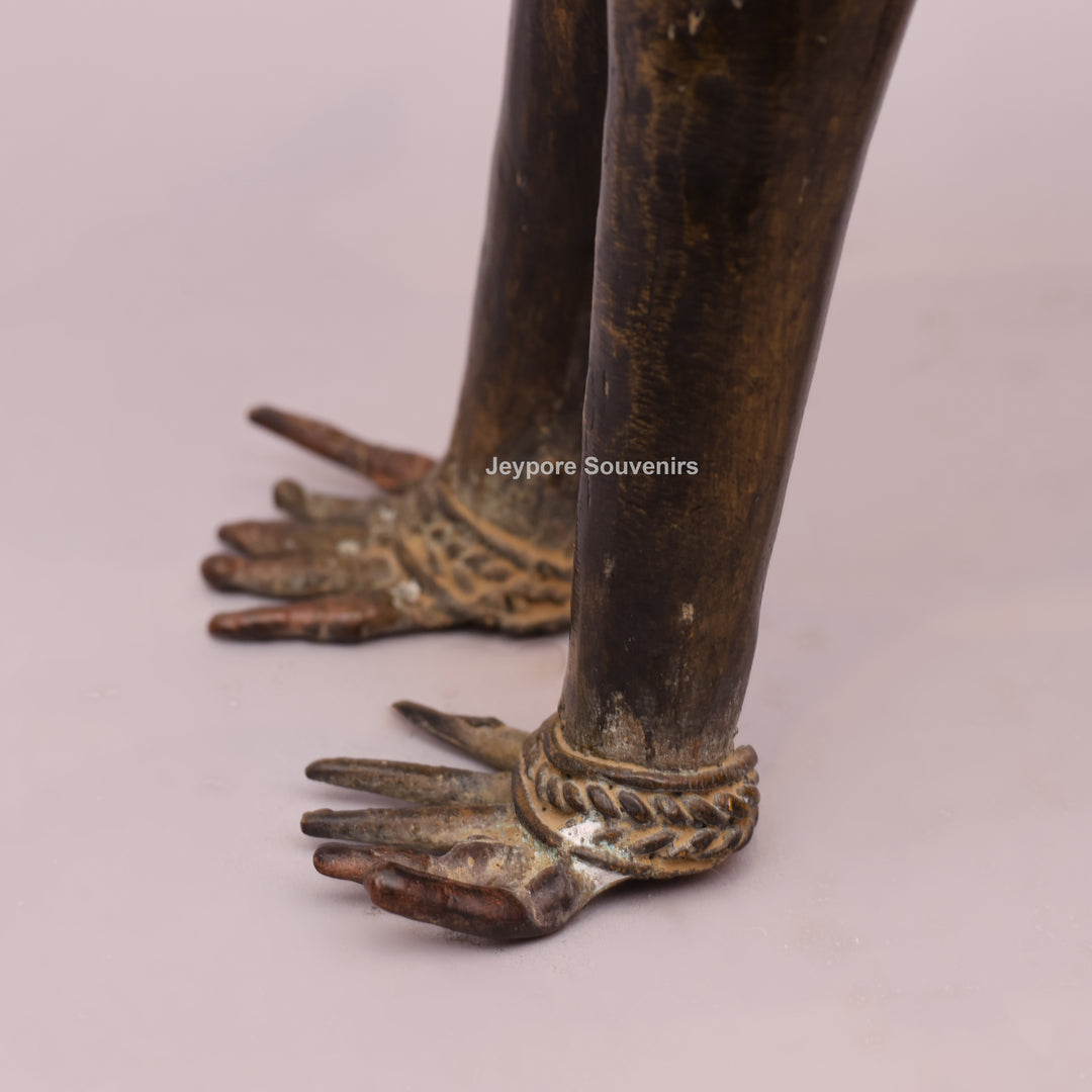 Handcrafted Dhokra Brass Animal Sculpture Traditional Indian Lost-Wax Art