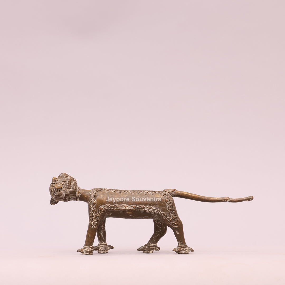 Handcrafted Antique Gold Brass Animal Sculpture