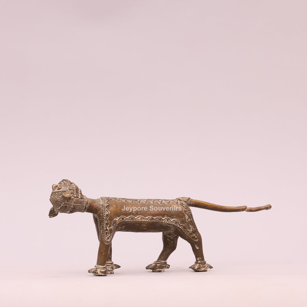 Handcrafted Antique Gold Brass Animal Sculpture