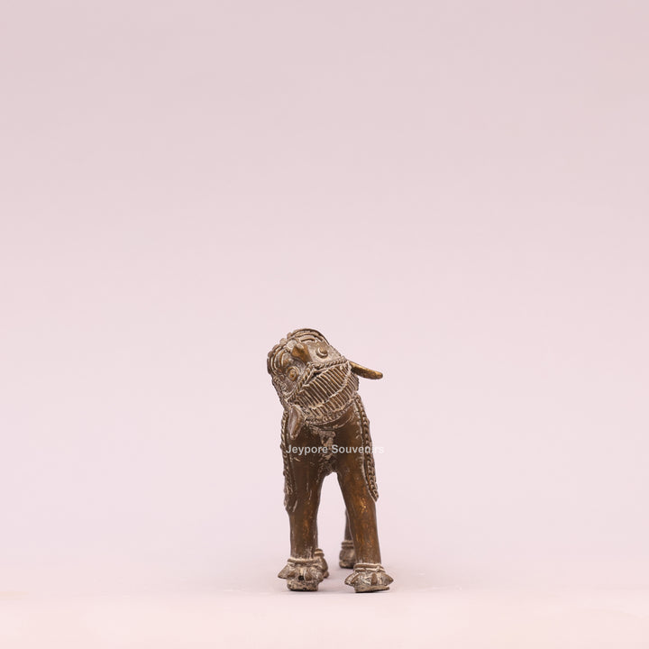 Handcrafted Antique Gold Brass Animal Sculpture