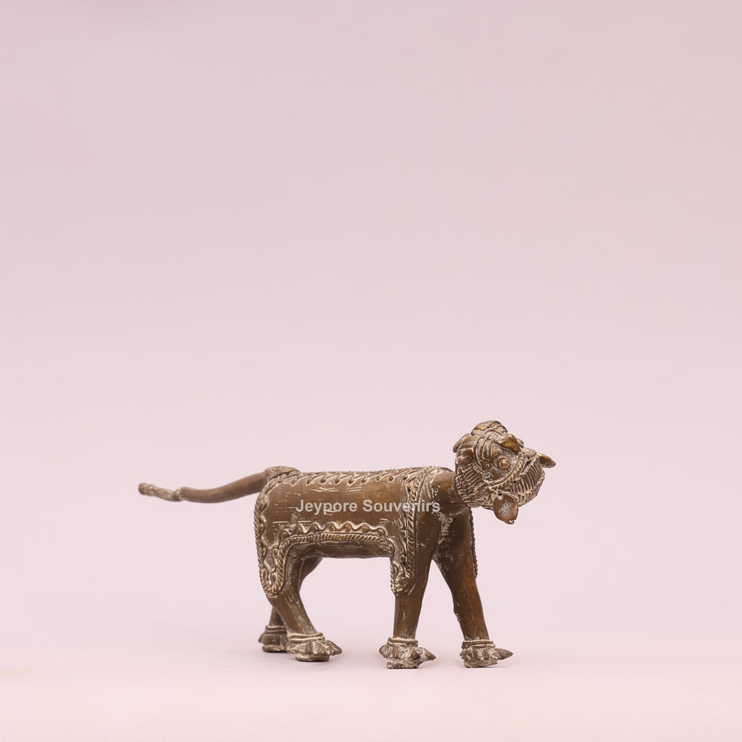 Handcrafted Antique Gold Brass Animal Sculpture