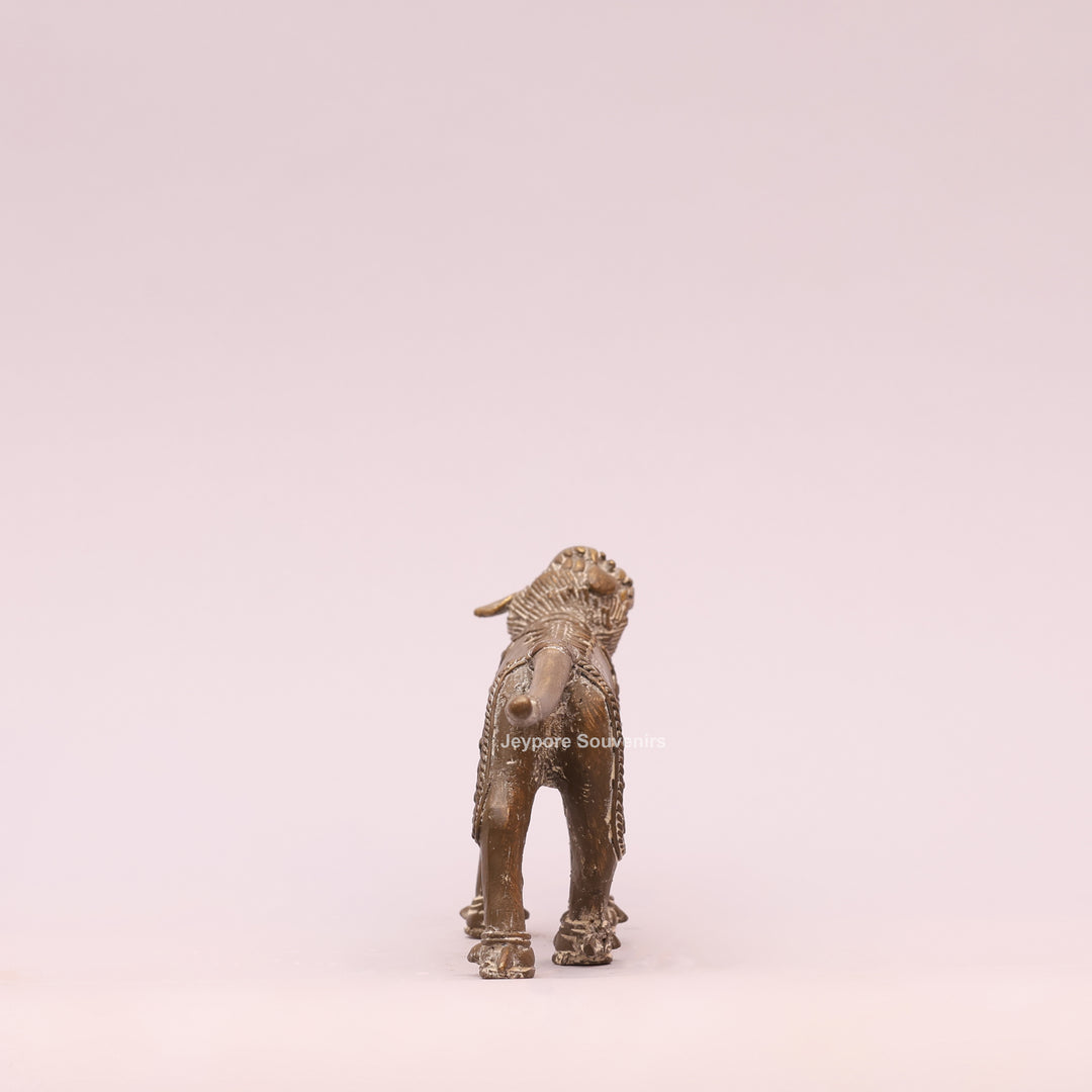 Handcrafted Antique Gold Brass Animal Sculpture