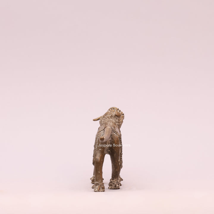 Handcrafted Antique Gold Brass Animal Sculpture