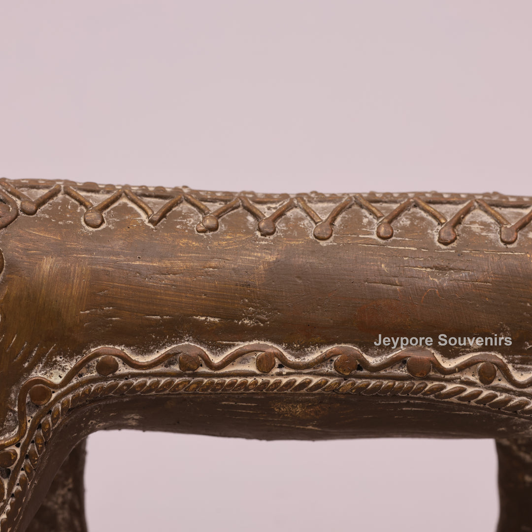 Handcrafted Antique Gold Brass Animal Sculpture