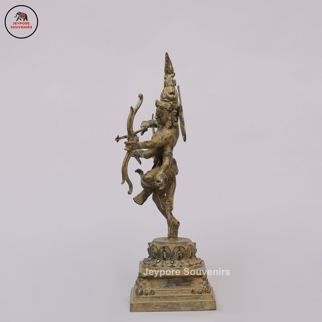 Handcrafted Indonesian-Style Multi-Armed Divine Warrior Bronze Statue