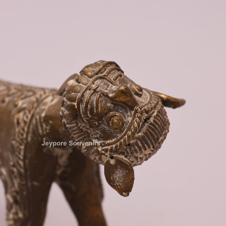 Handcrafted Antique Gold Brass Animal Sculpture