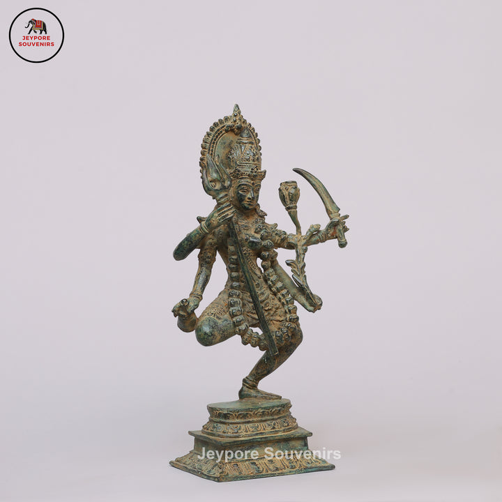 Antique Bronze Dancing Multi-Armed Mahakali Statue
