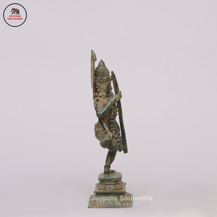 Antique Bronze Dancing Multi-Armed Mahakali Statue