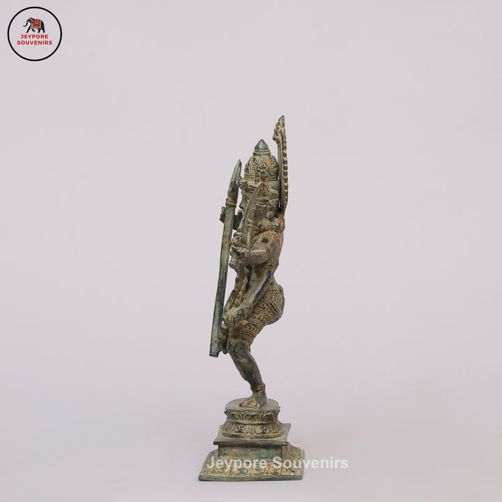 Antique Bronze Dancing Multi-Armed Mahakali Statue