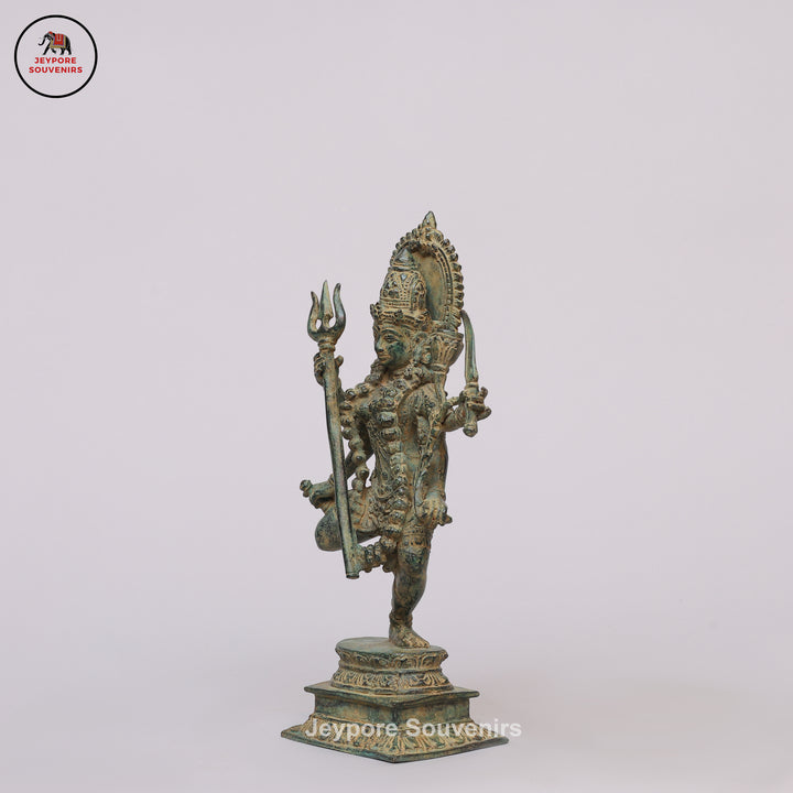 Antique Bronze Dancing Multi-Armed Mahakali Statue