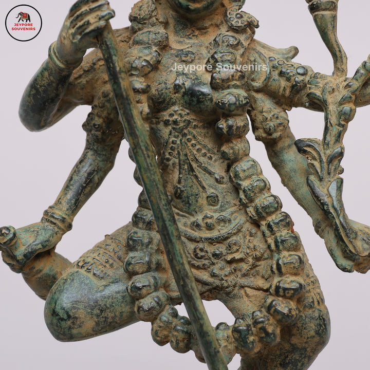 Antique Bronze Dancing Multi-Armed Mahakali Statue