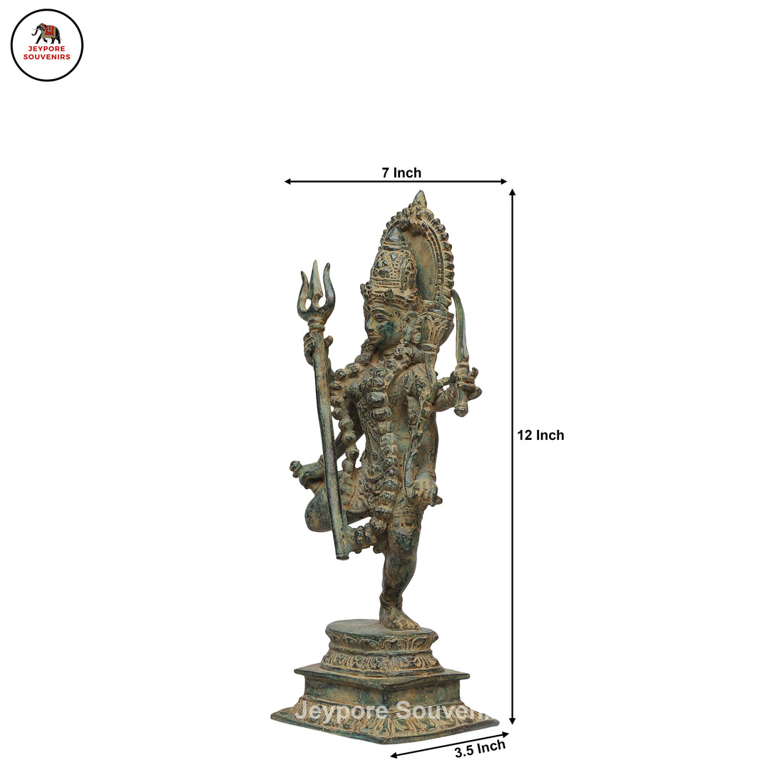 Antique Bronze Dancing Multi-Armed Mahakali Statue