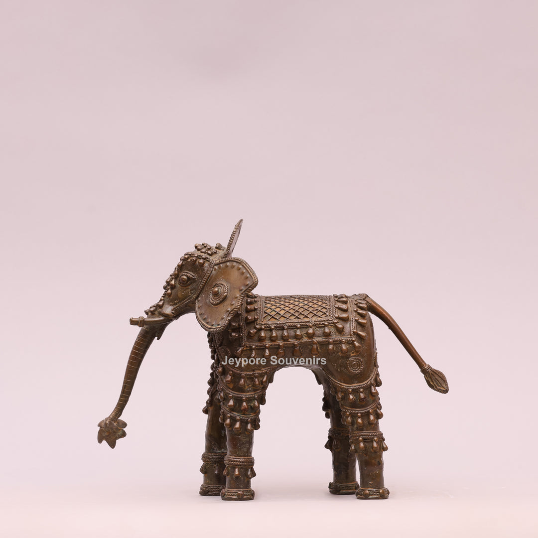Handcrafted Brass Elephant Sculpture