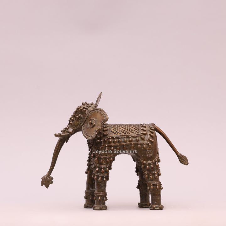 Handcrafted Brass Elephant Sculpture
