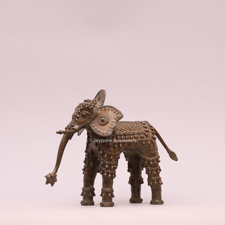 Handcrafted Brass Elephant Sculpture