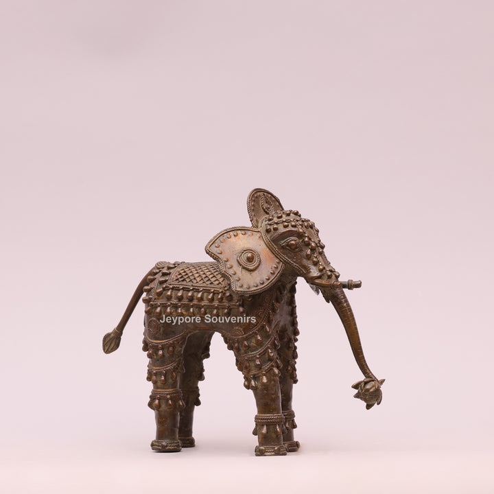 Handcrafted Brass Elephant Sculpture