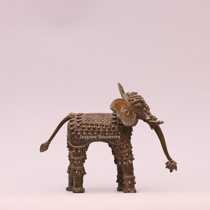 Handcrafted Brass Elephant Sculpture