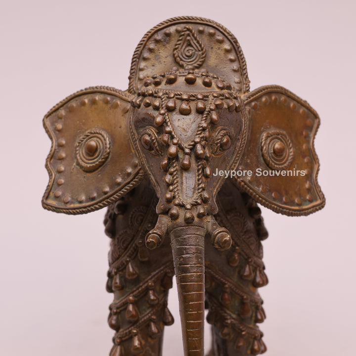 Handcrafted Brass Elephant Sculpture