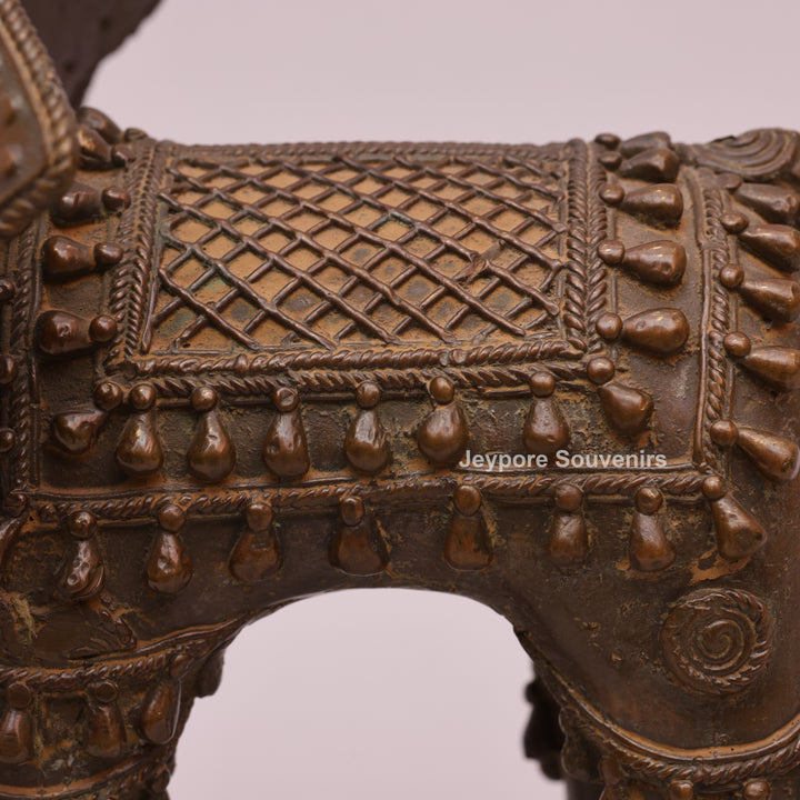 Handcrafted Brass Elephant Sculpture