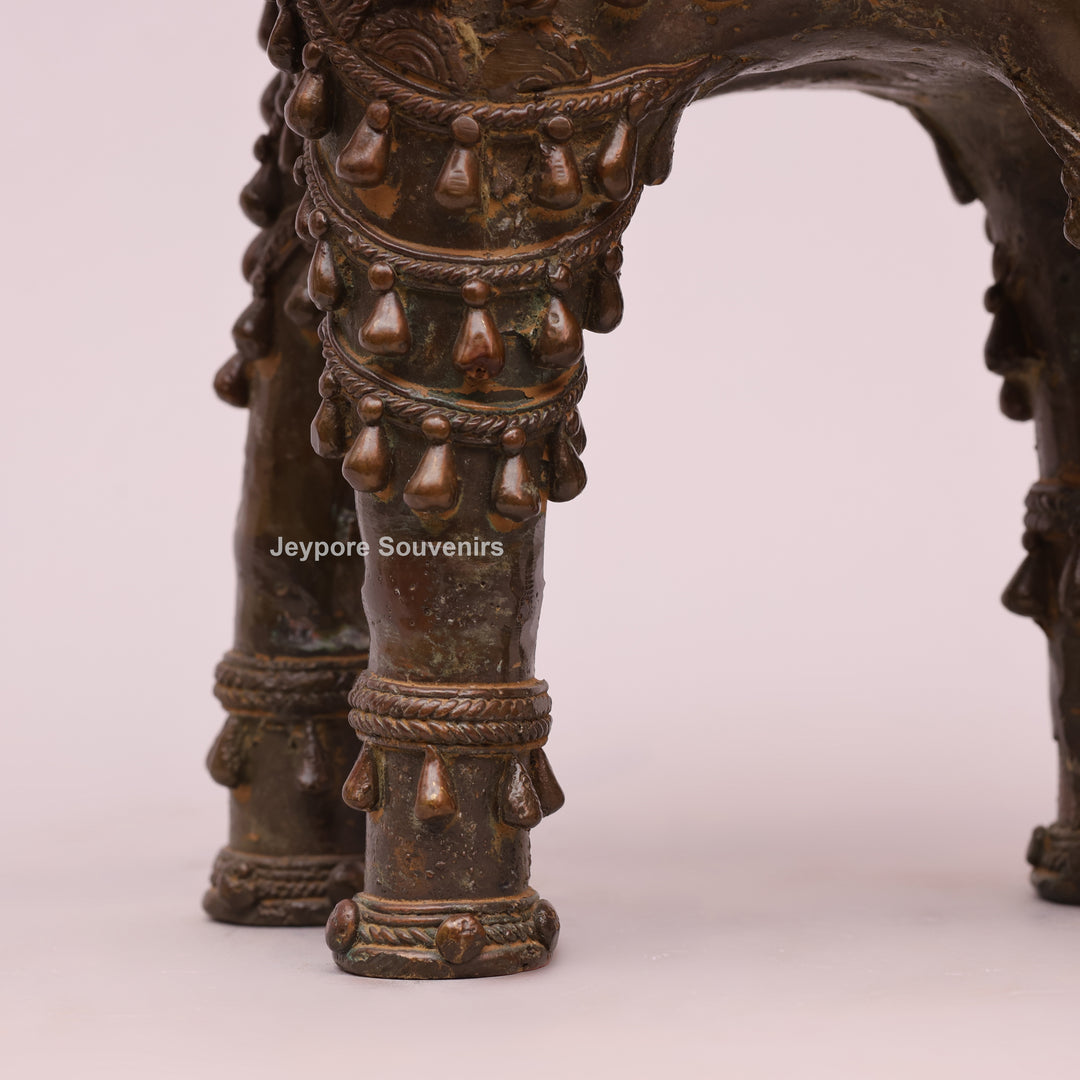 Handcrafted Brass Elephant Sculpture