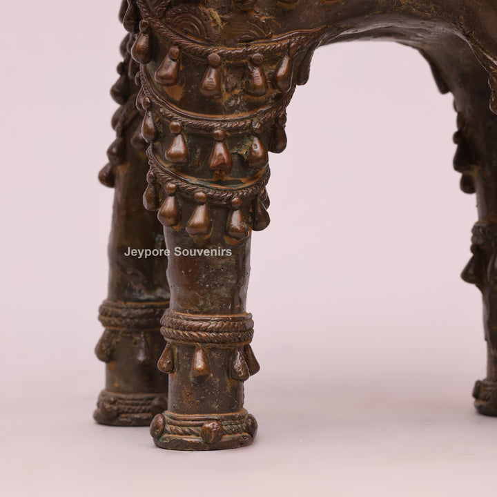 Handcrafted Brass Elephant Sculpture