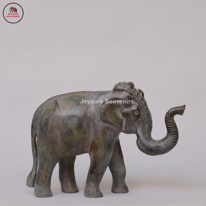 Handcrafted Antique Bronze Elephant Statue