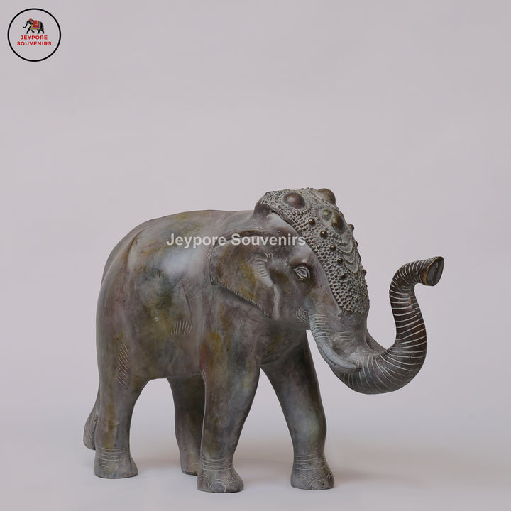 Handcrafted Antique Bronze Elephant Statue