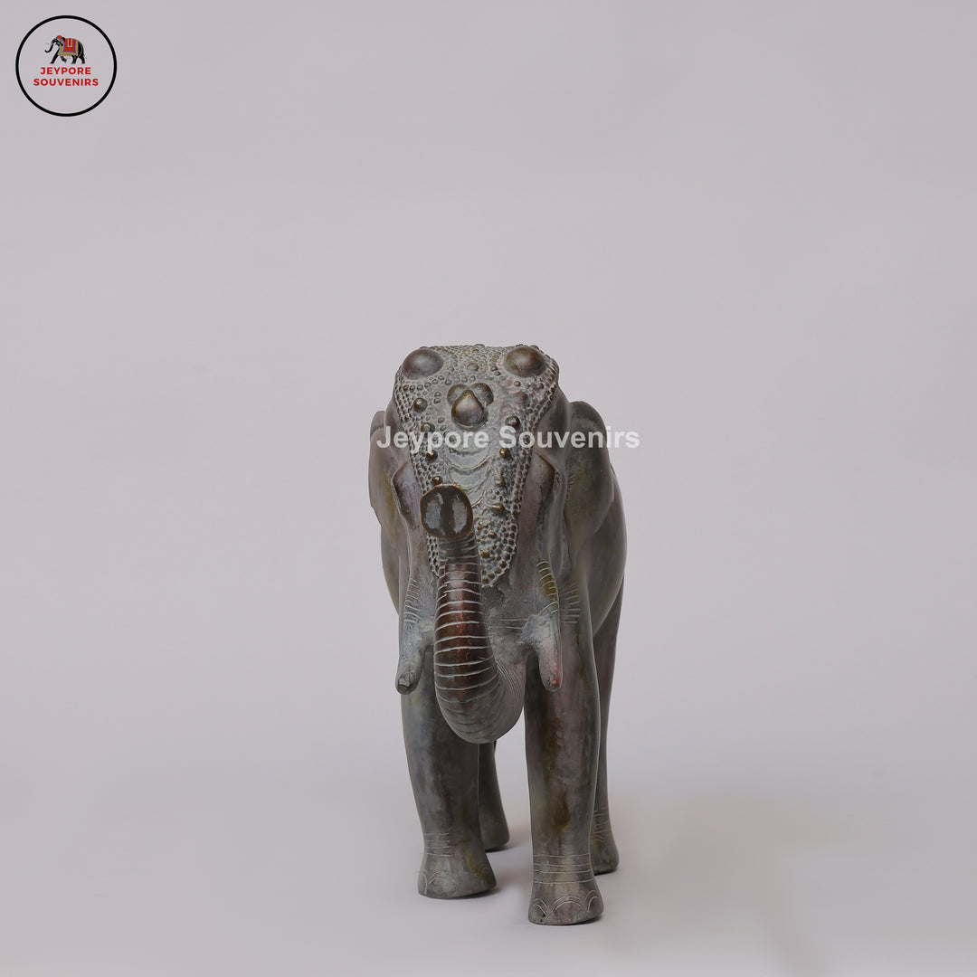 Handcrafted Antique Bronze Elephant Statue