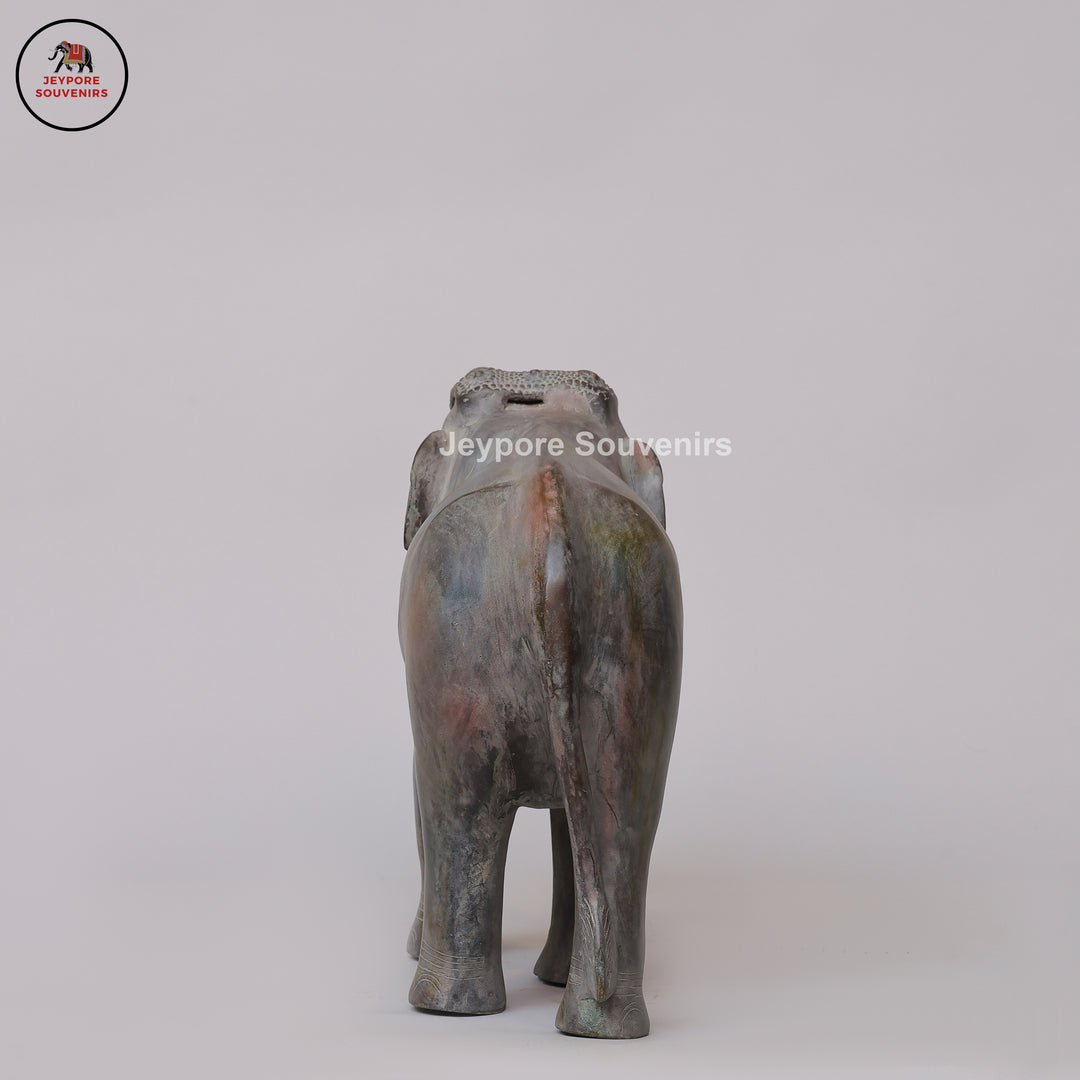 Handcrafted Antique Bronze Elephant Statue