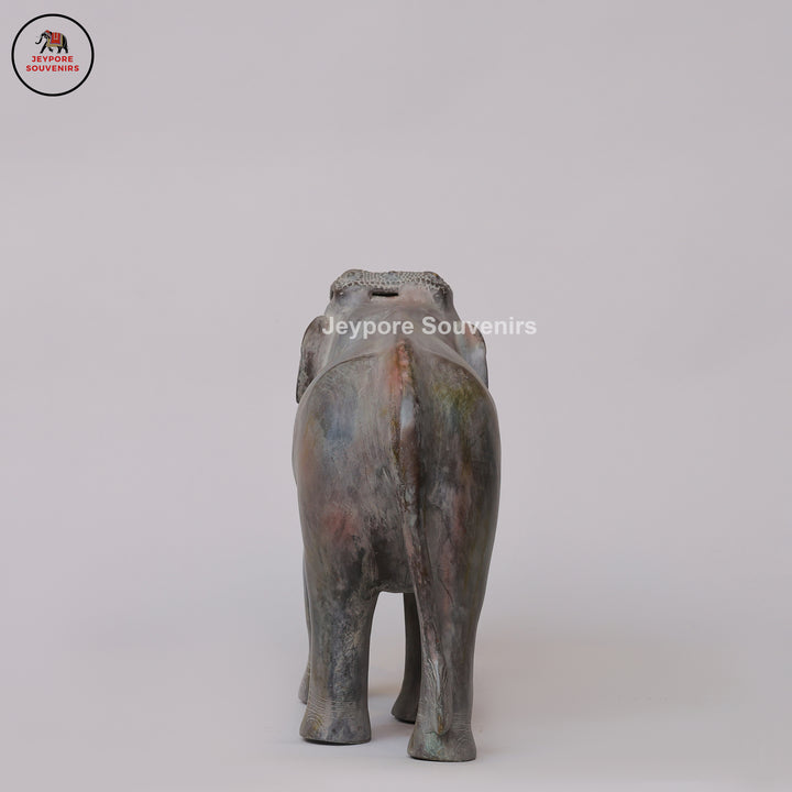 Handcrafted Antique Bronze Elephant Statue