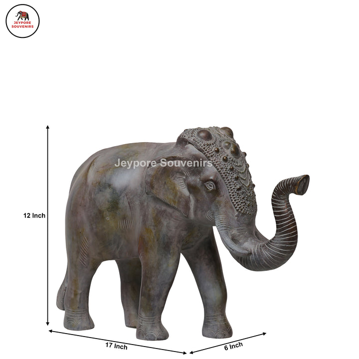 Handcrafted Antique Bronze Elephant Statue
