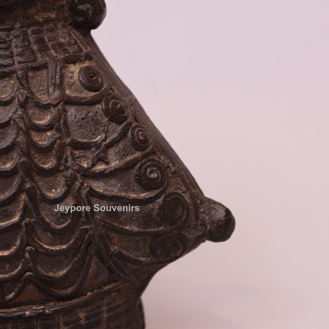 Handcrafted Dhokra Brass Owl – Traditional Tribal Art