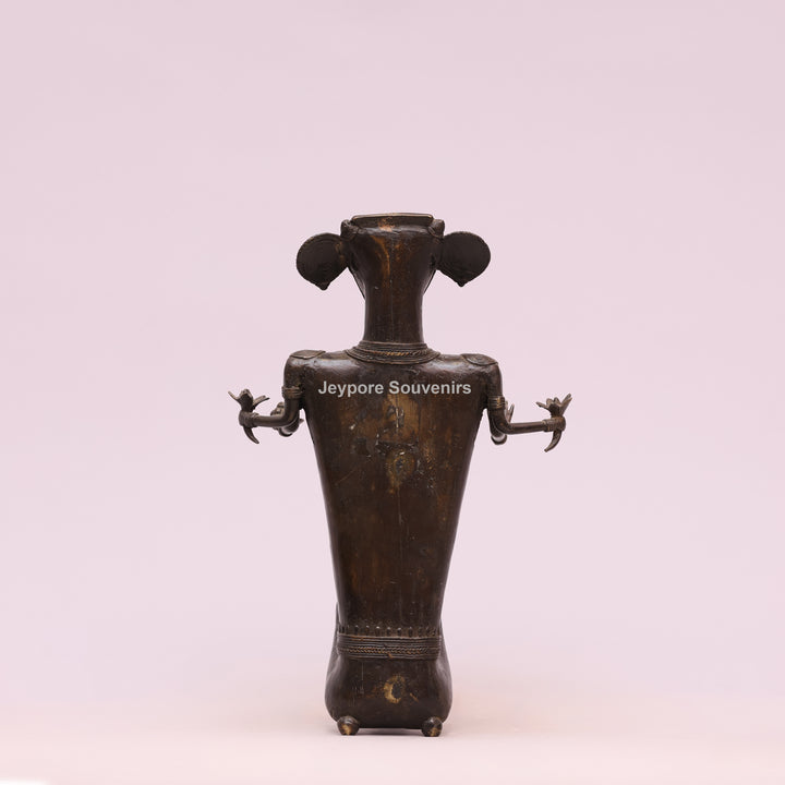Handcrafted Brass Dhokra Tribal Musician Sculpture