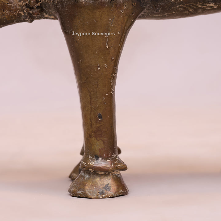Handcrafted Brass Dhokra Nandi Bull Sculpture