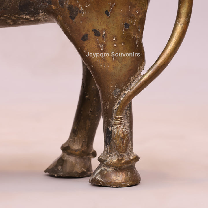 Handcrafted Brass Dhokra Nandi Bull Sculpture