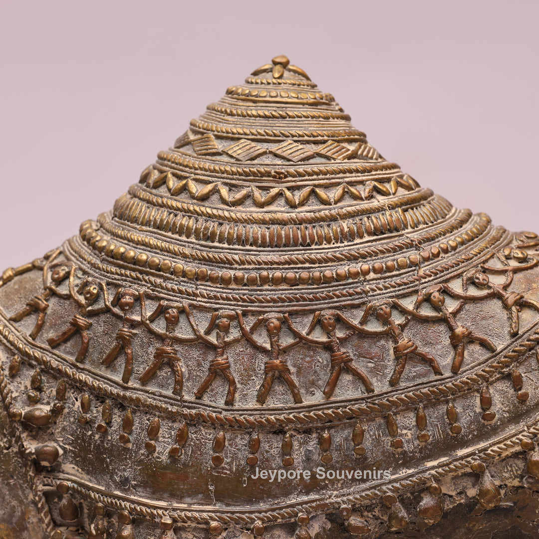 Handcrafted Brass Dhokra Nandi Bull Sculpture
